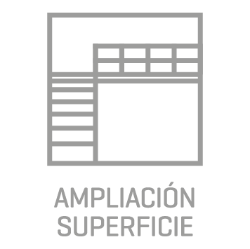 Ampliación de superficie